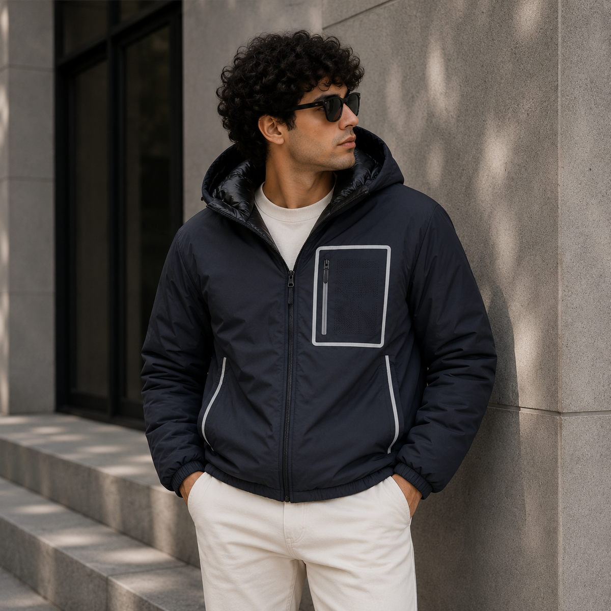 SUPER CLONE MONCLER GRENOBLE BERGUN REVERSIBLE JACKET