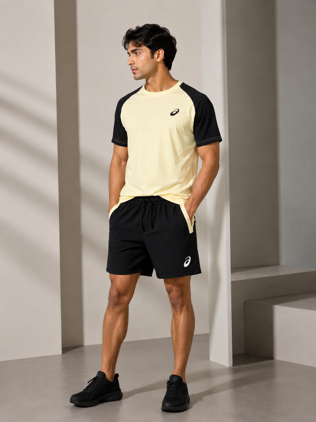 AAA Quality ASICS-Style Short Sets – Premium T-Shirt & Shorts Co-Ord – Sizes S–XL