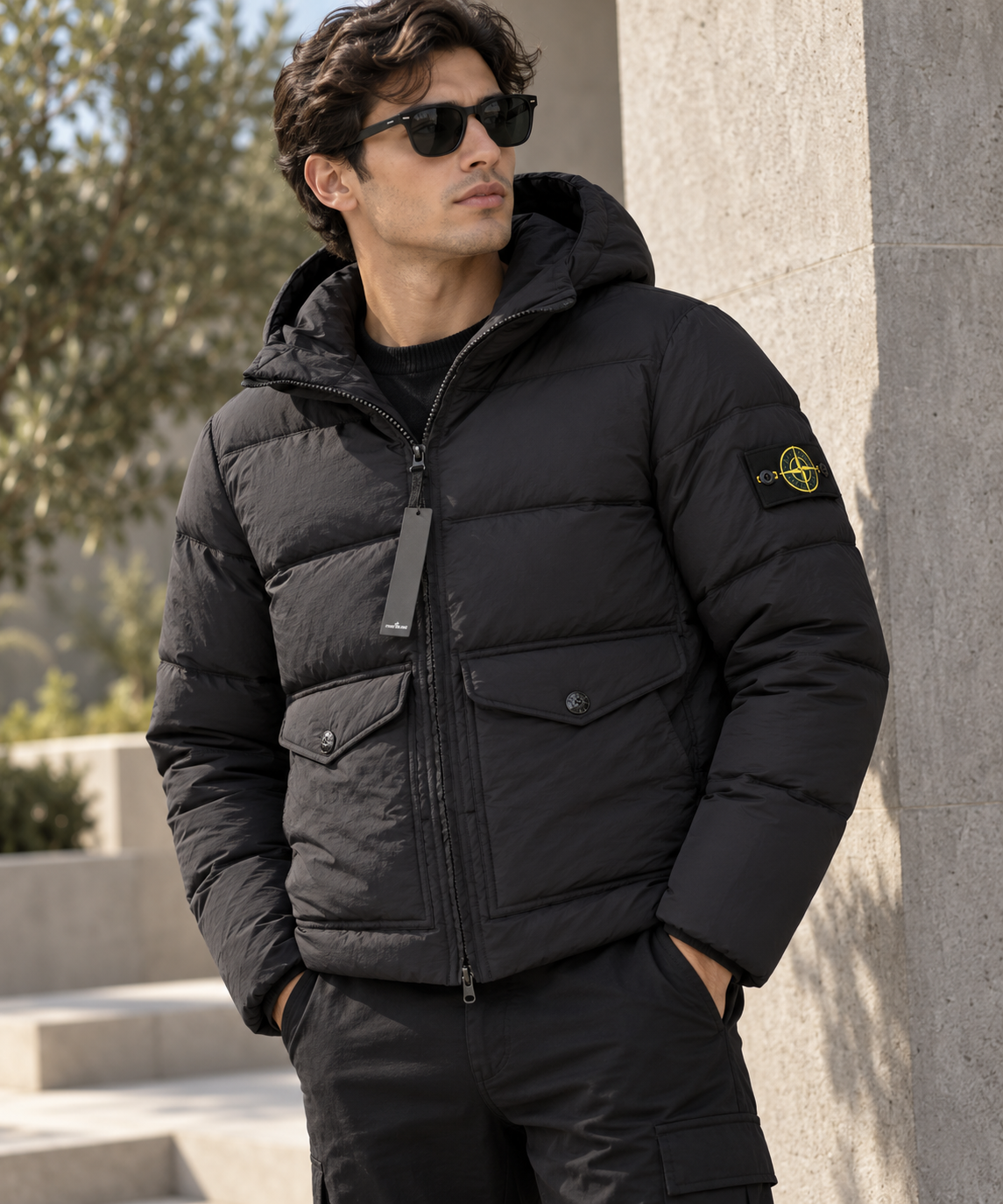 SUPER CLONE STONEY CRINKLE METAL DOWN JACKET