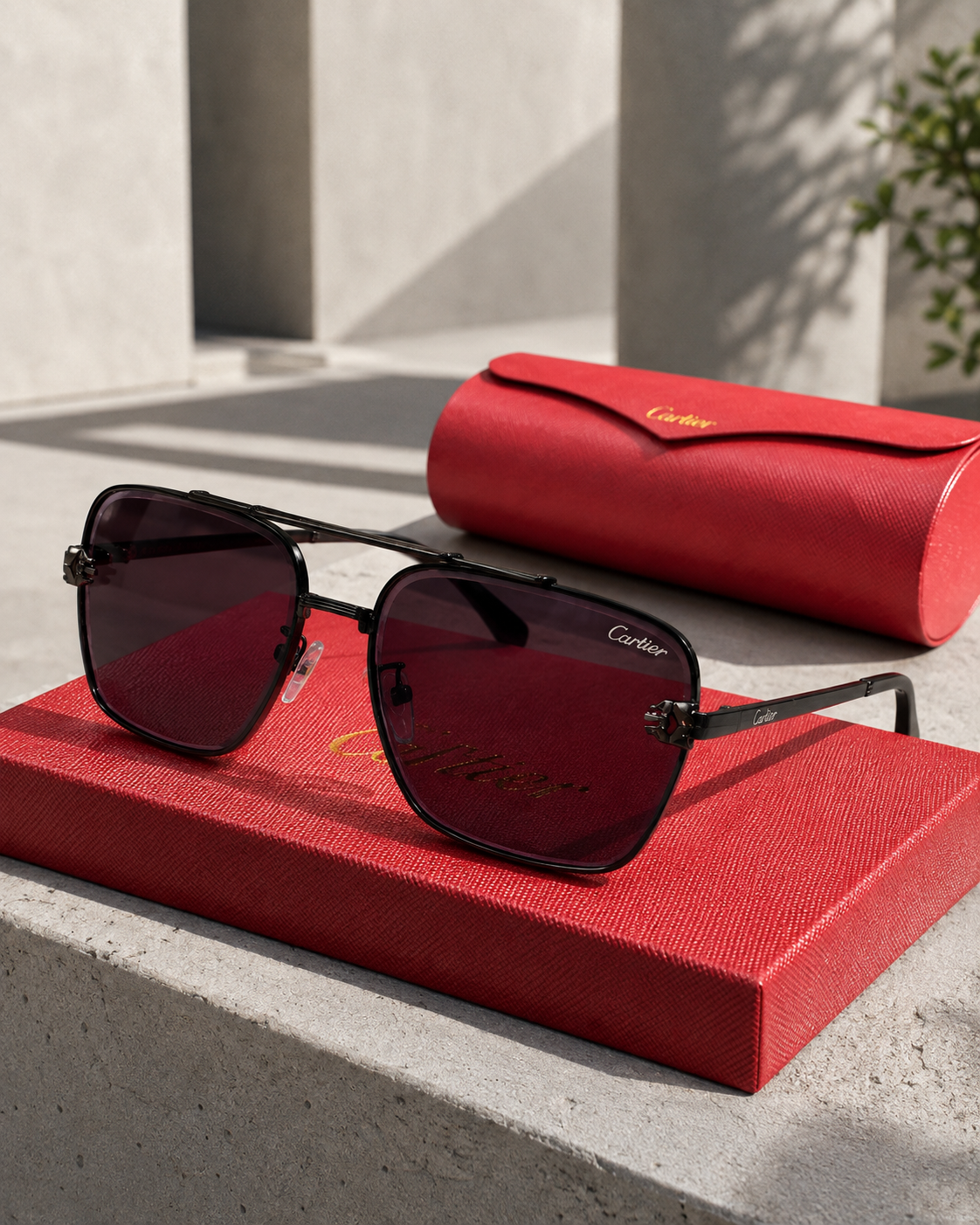 TOP QUALITY CARTIER SUNGLASSES WITH FULL PACKAGING ETC