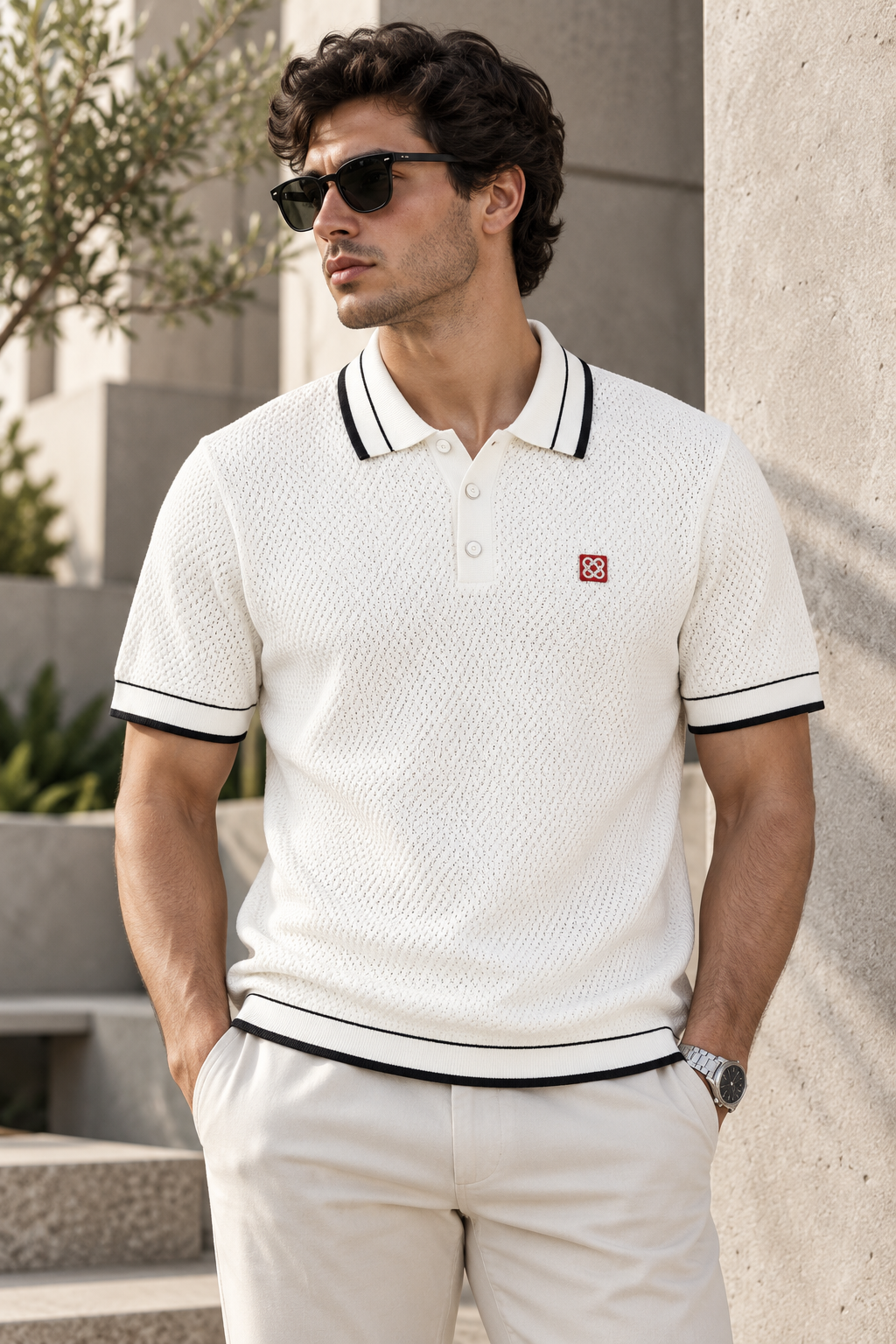 SUPER CLONE CASA KNITTED POLO