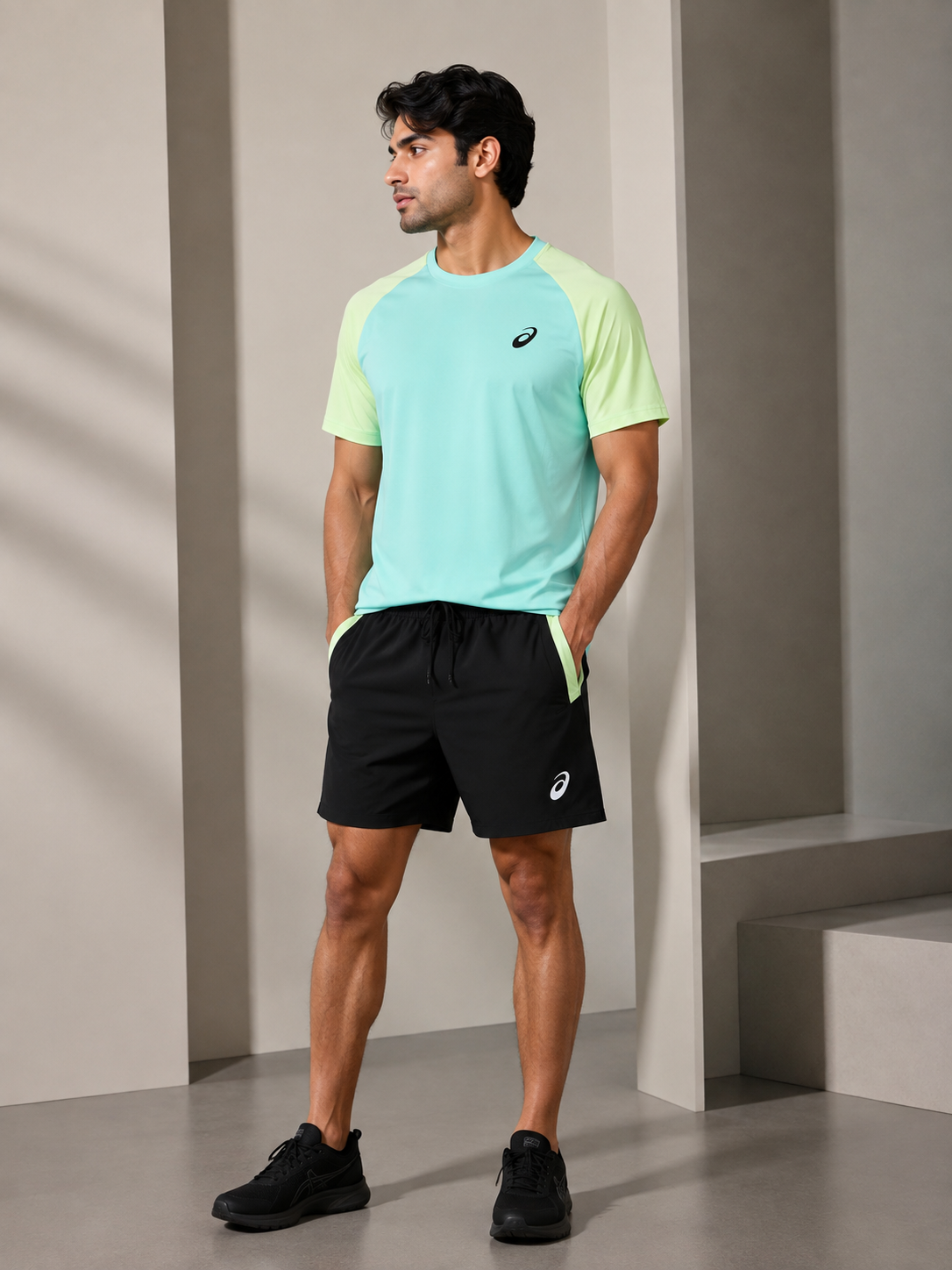 AAA Quality ASICS-Style Short Sets – Premium T-Shirt & Shorts Co-Ord – Sizes S–XL