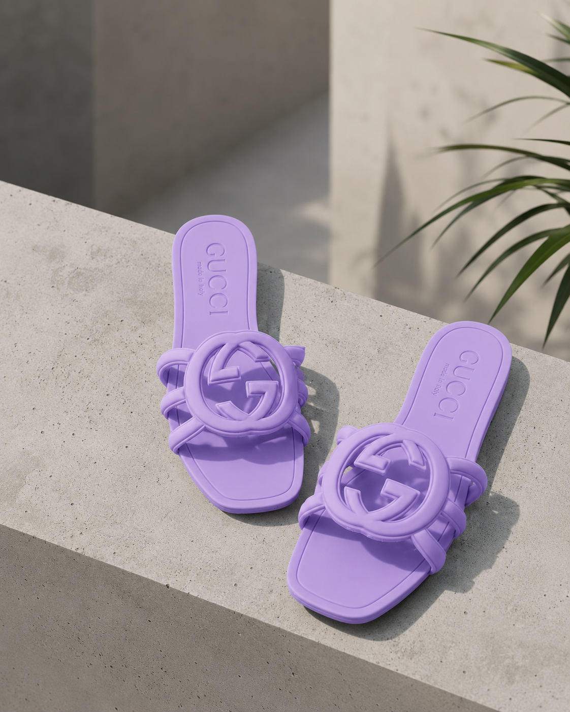 SUPER CLONE WOMENS INTERLOCKING G SLIDE SANDAL SIZES 3 TO 8