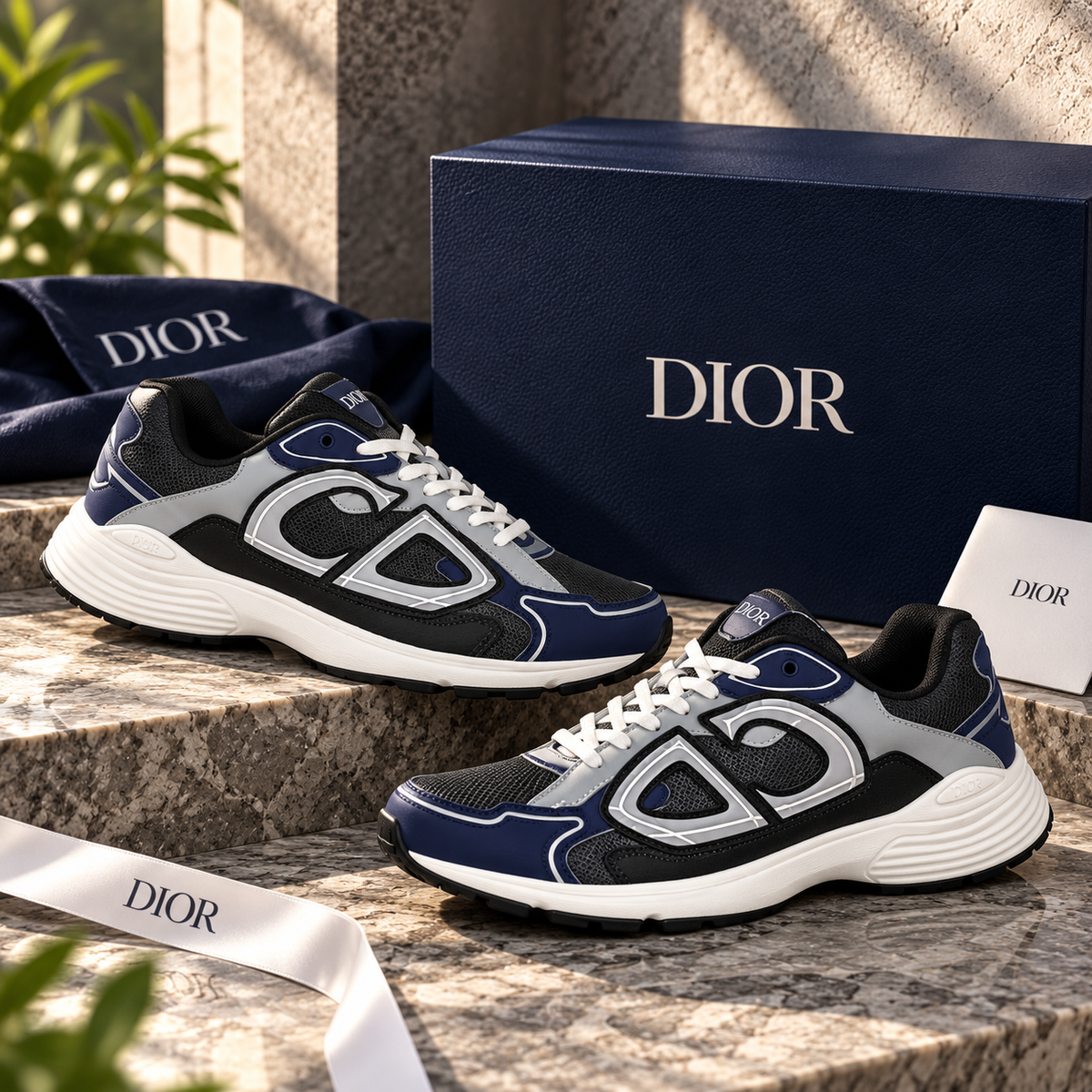 HIGH END DIOR B30 WITH EXTRA LACES