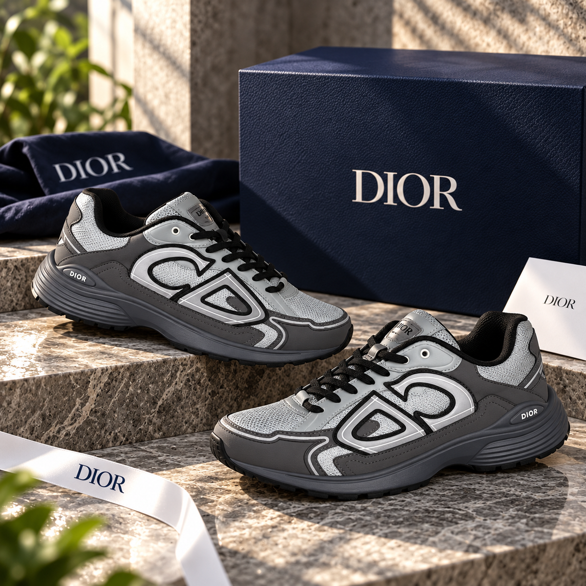 HIGH END DIOR B30 WITH EXTRA LACES