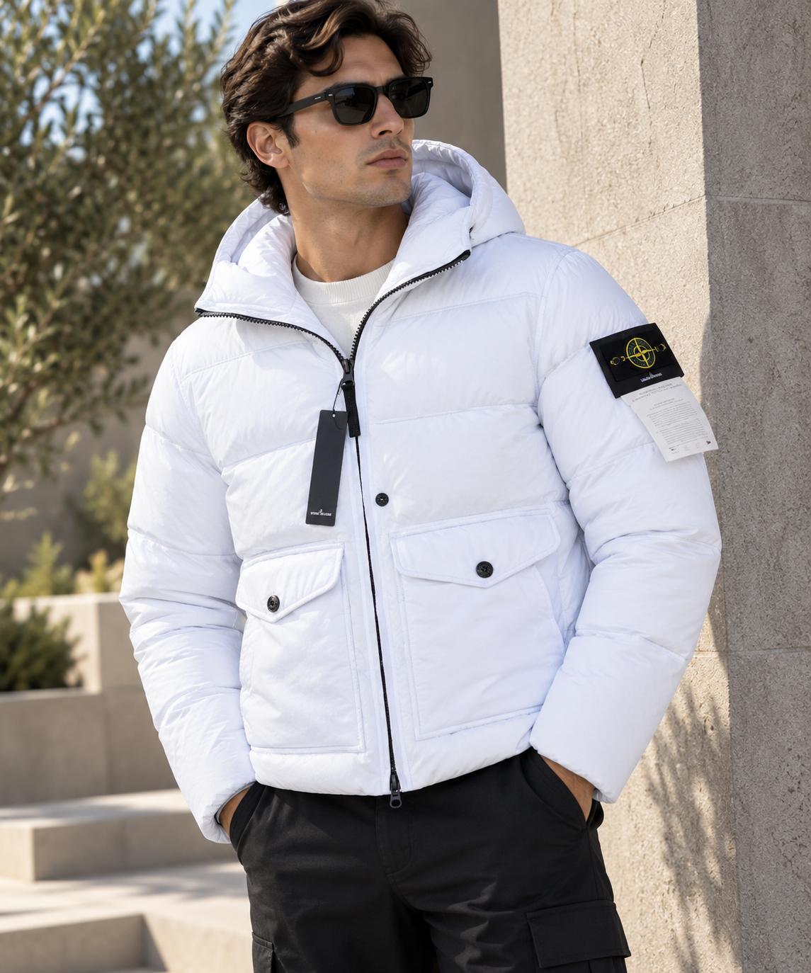 SUPER CLONE STONEY CRINKLE METAL DOWN JACKET