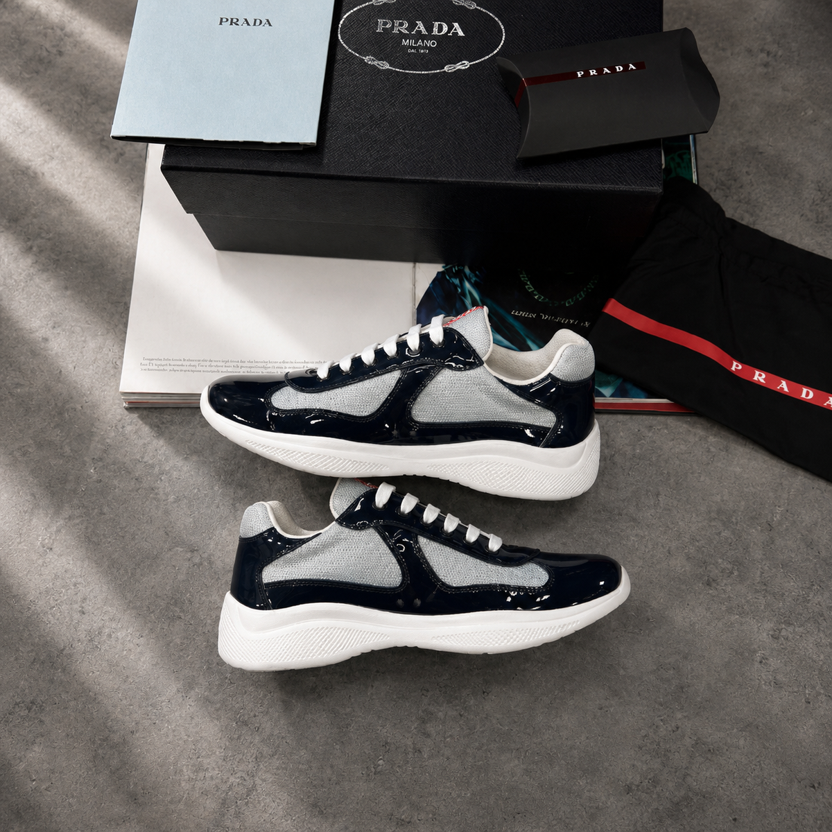SUPER CLONE PRADA AMERICA,S CUP WITH FULL PACKAGING ETC