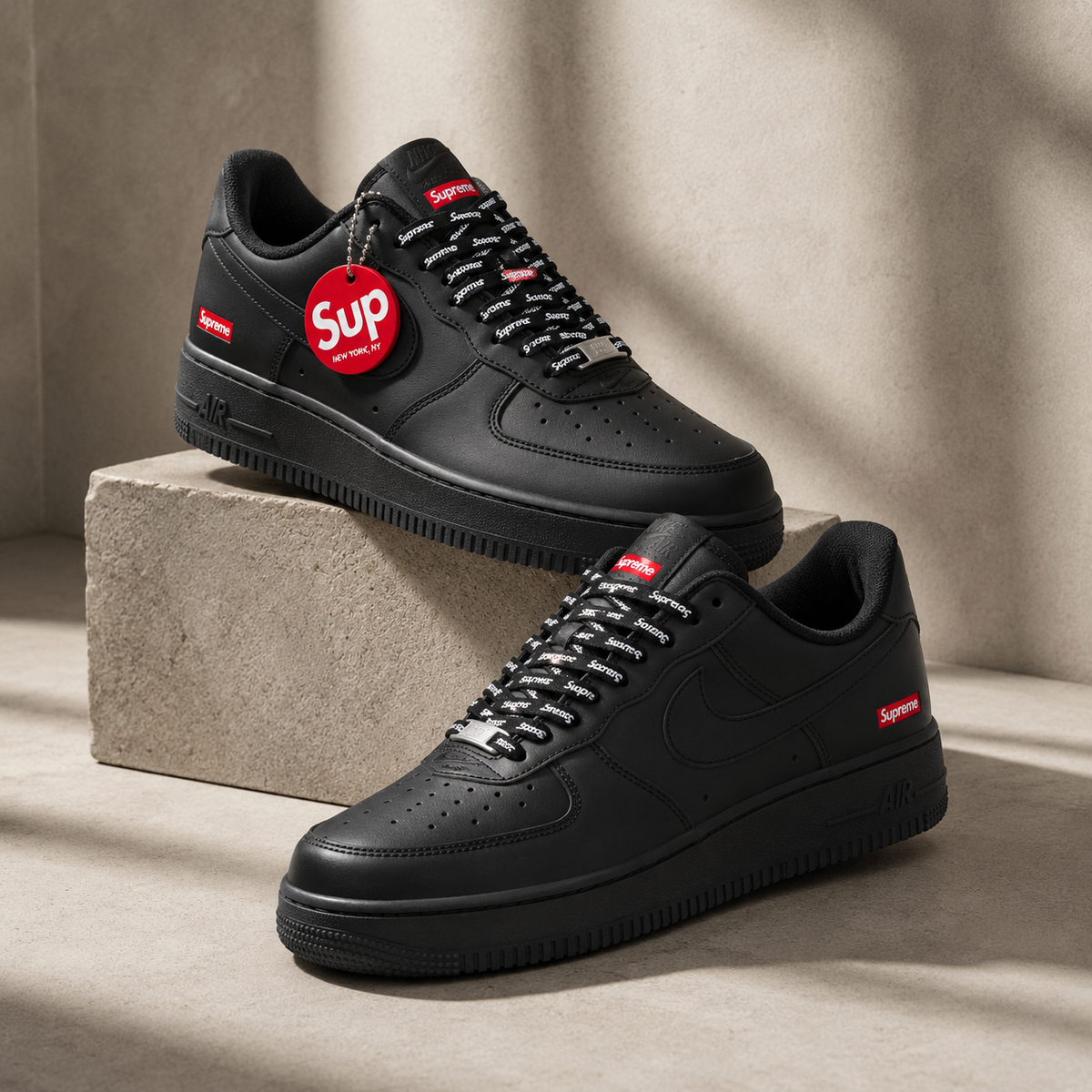 SUPER CLONE NIKE AIRFORCE 1 X SUPREME SIZES 7 TO 11