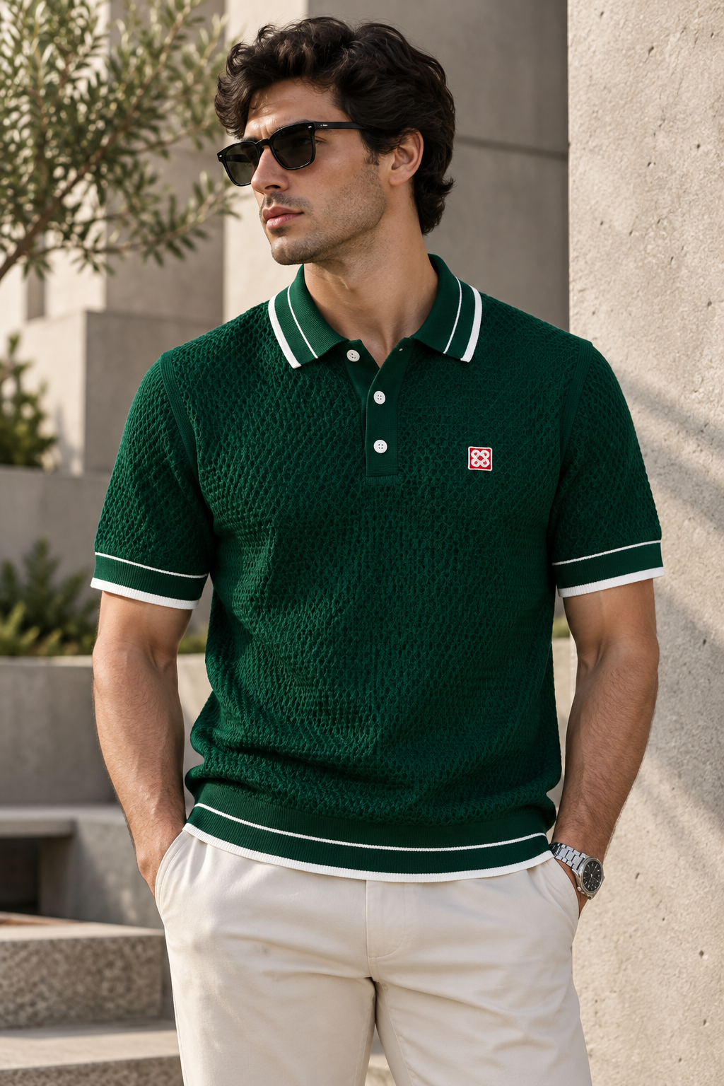 SUPER CLONE CASA KNITTED POLO