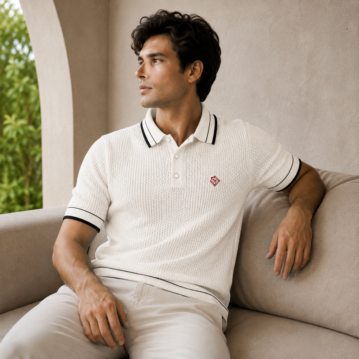 SUPER CLONE CASA KNITTED POLO
