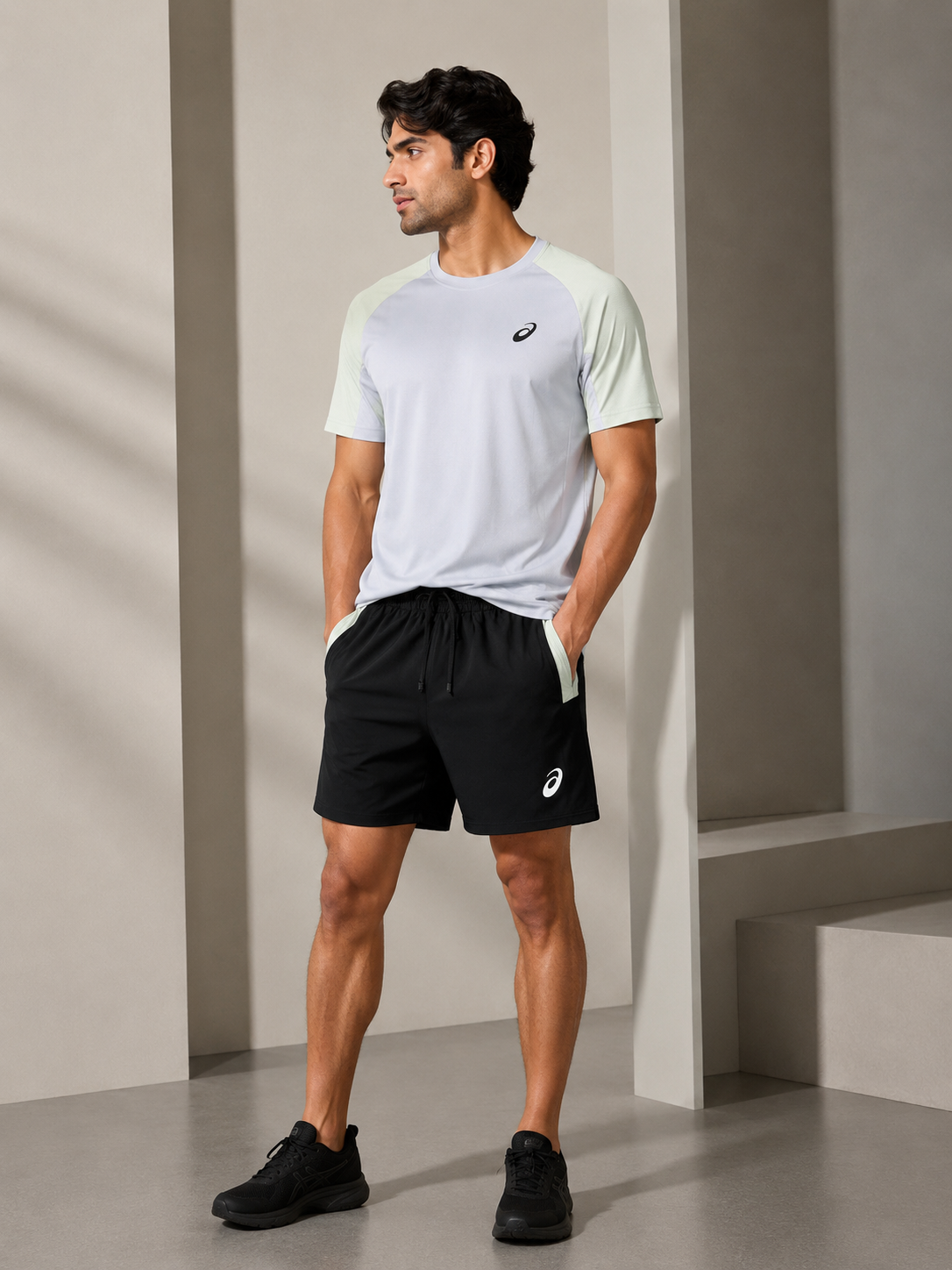 AAA Quality ASICS-Style Short Sets – Premium T-Shirt & Shorts Co-Ord – Sizes S–XL