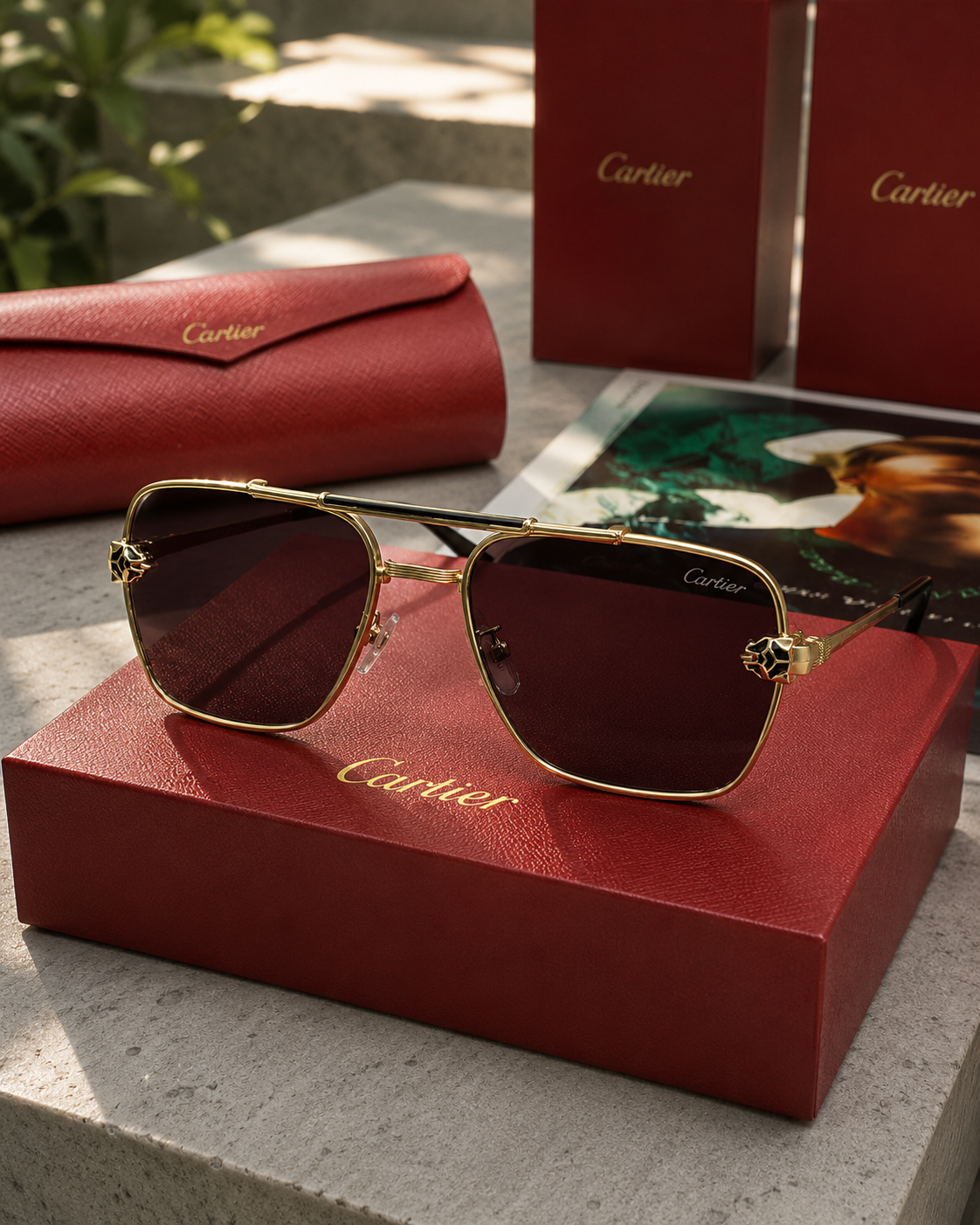 TOP QUALITY CARTIER  SUNGLASSES WITH FULL PACKAGING ETC