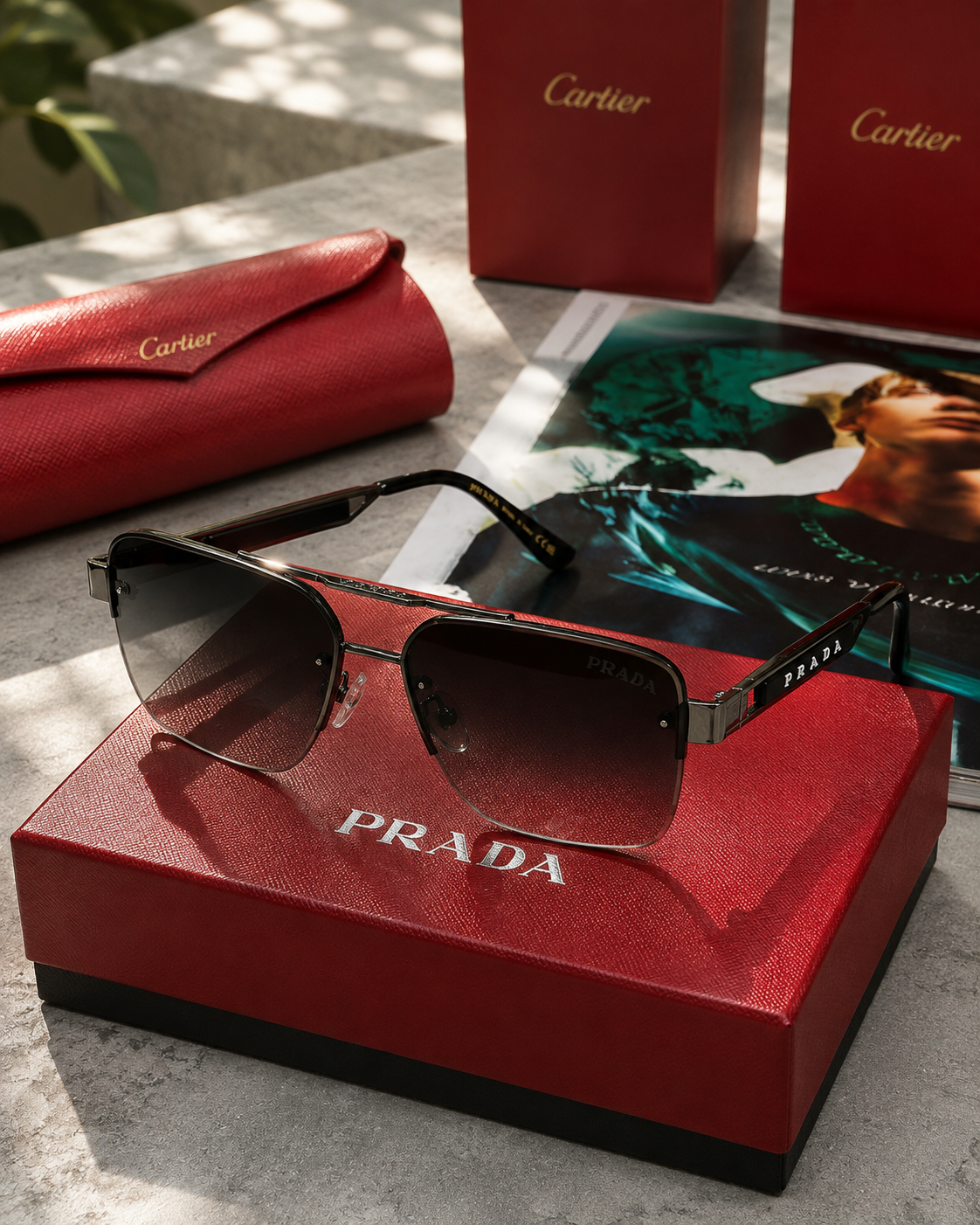 TOP QUALITY CARTIER  SUNGLASSES WITH FULL PACKAGING ETC
