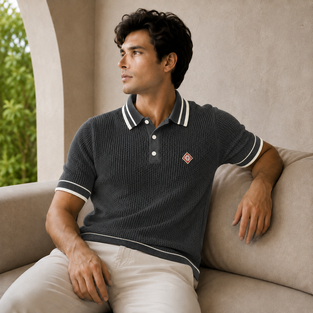 SUPER CLONE CASA KNITTED POLO