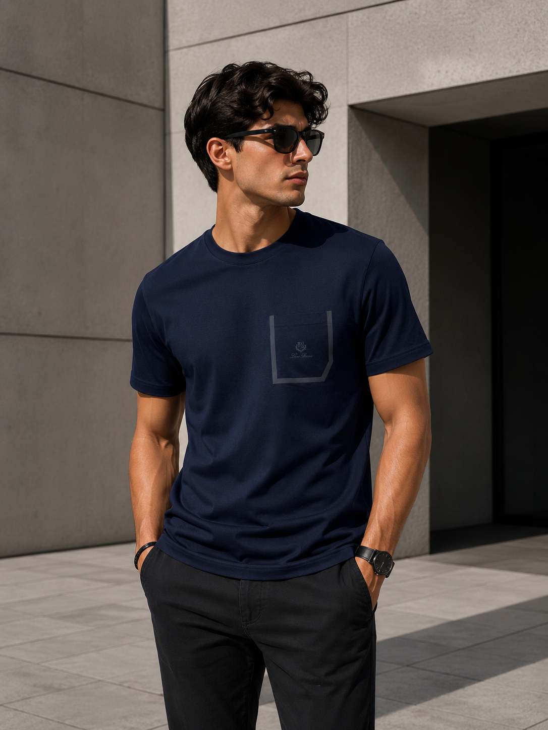 SUPER CLONE LORO PIANA TEE SIZES SMALL TO XXL