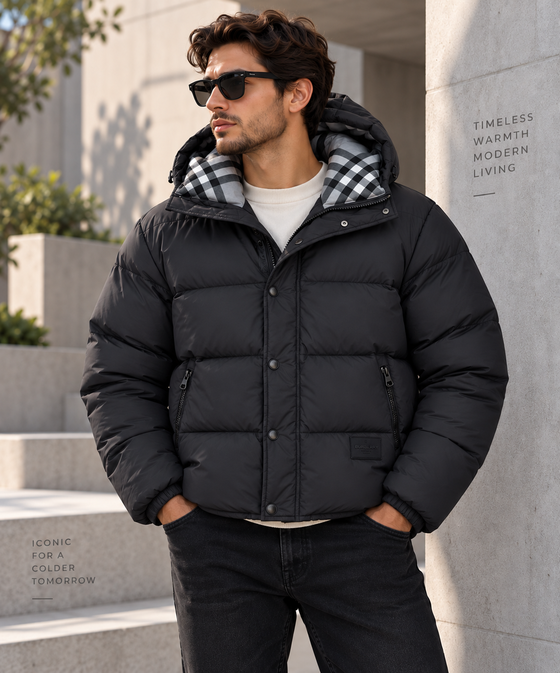 SUPER CLONE BURBERRY PUFFER COAT