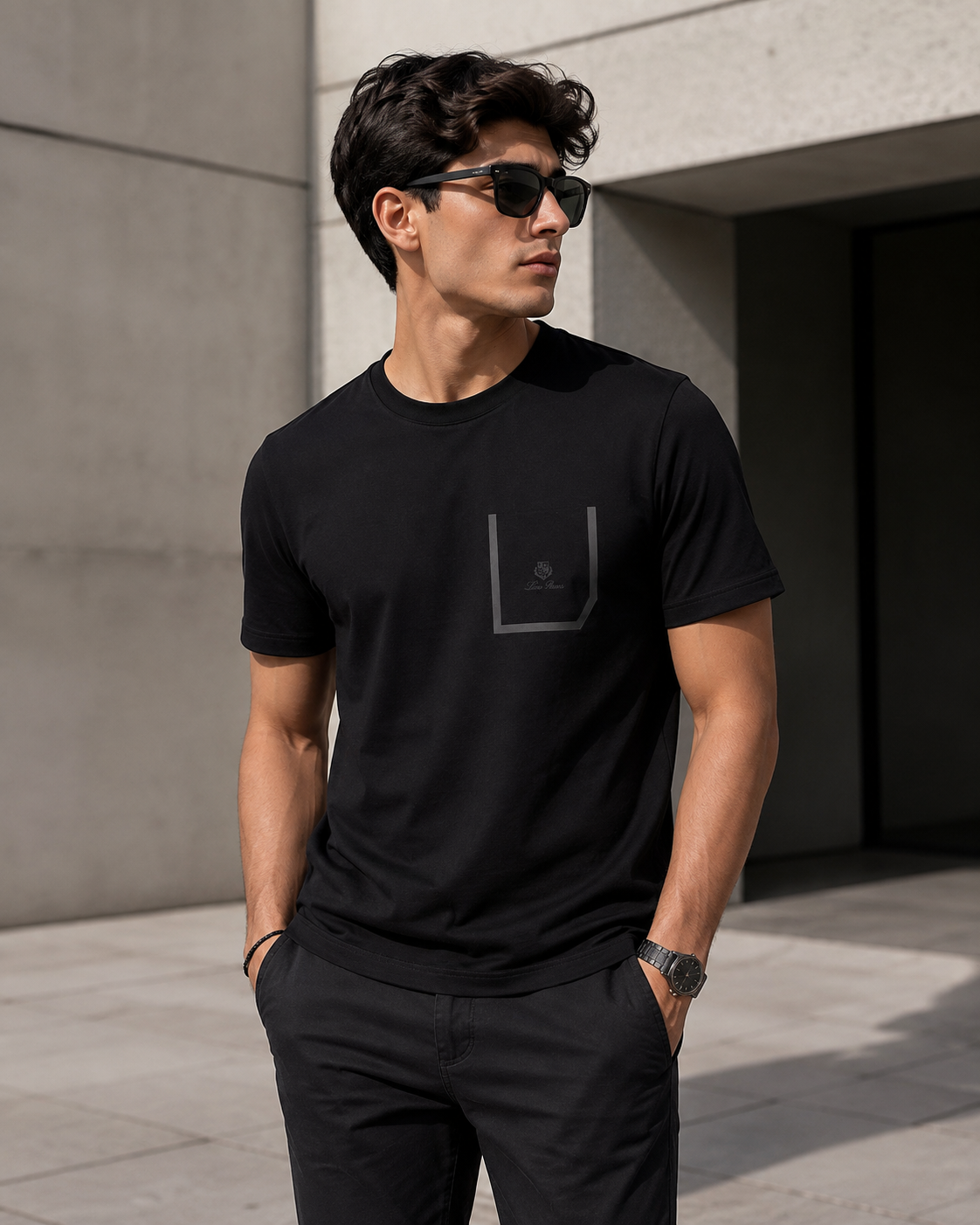 SUPER CLONE LORO PIANA TEE SIZES SMALL TO XXL