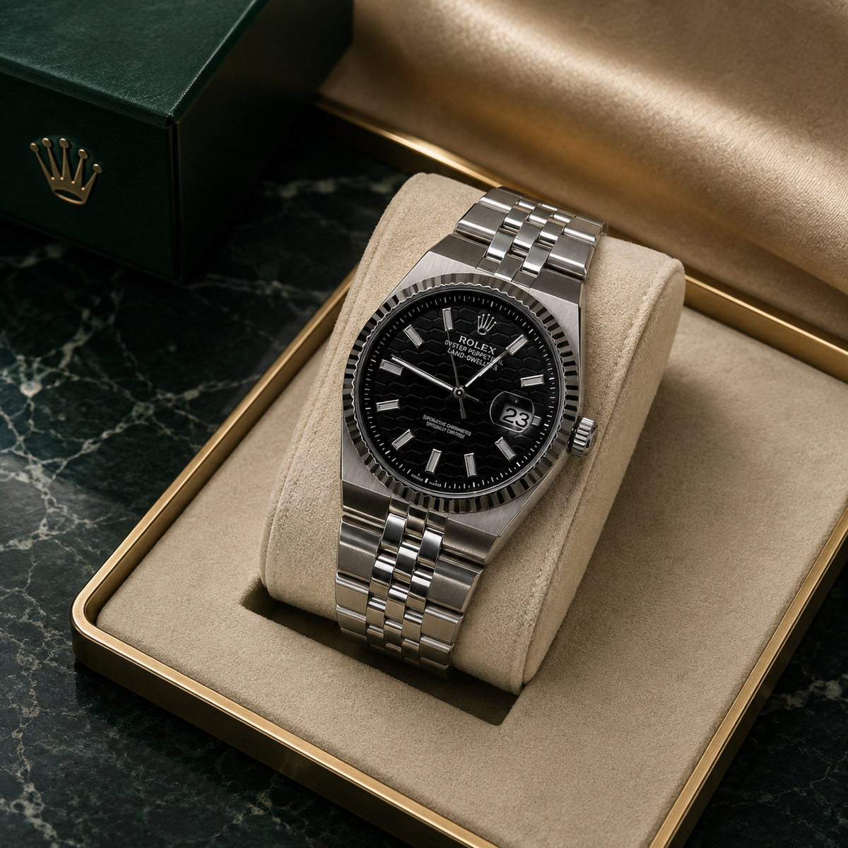 AAA Quality Luxury-Inspired Land-Dweller-Style Watch – Stainless Steel Automatic-Style Timepiece