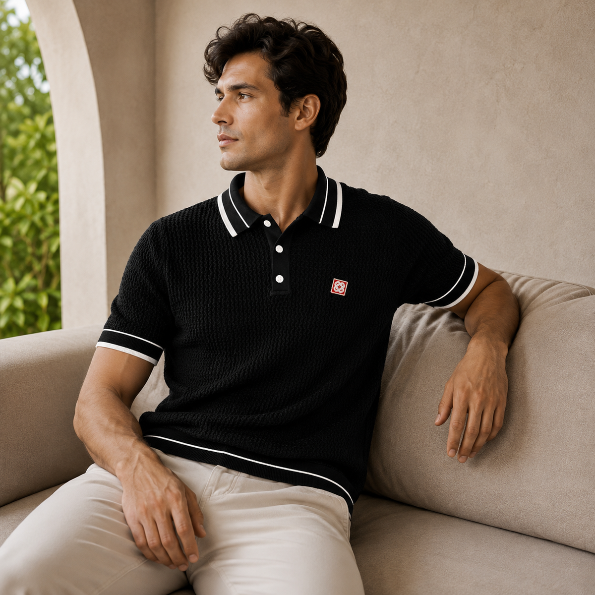 SUPER CLONE CASA KNITTED POLO