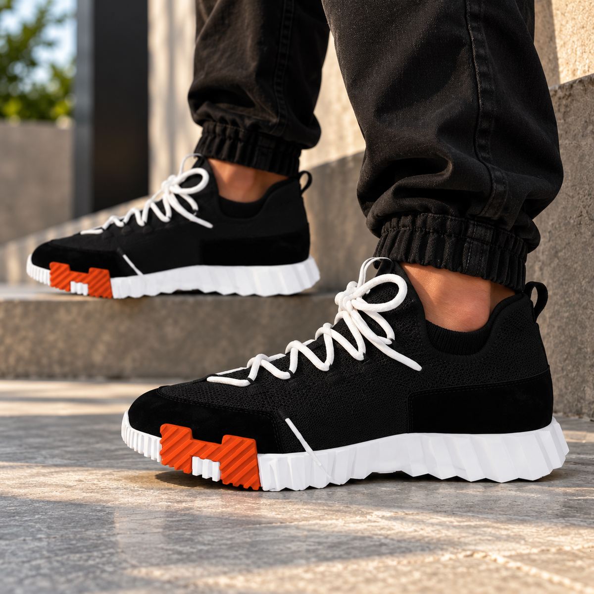 SUPER CLONE HERMES CLOTH LOW TRAINERS