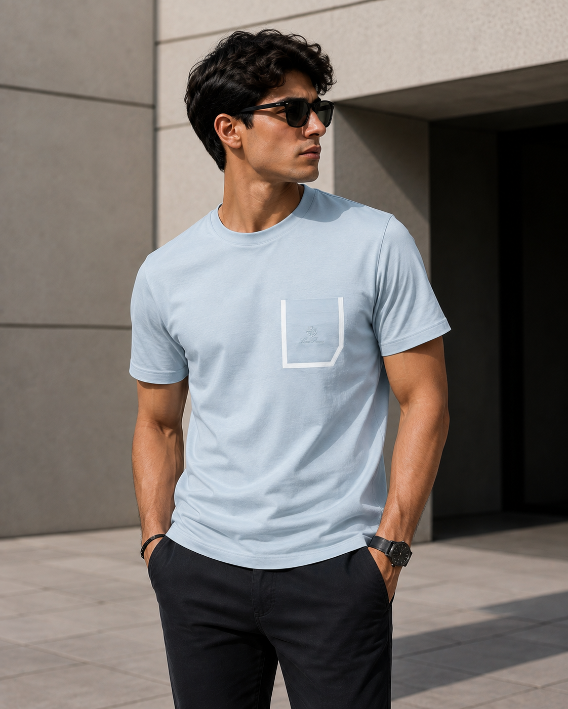 SUPER CLONE LORO PIANA TEE SIZES SMALL TO XXL