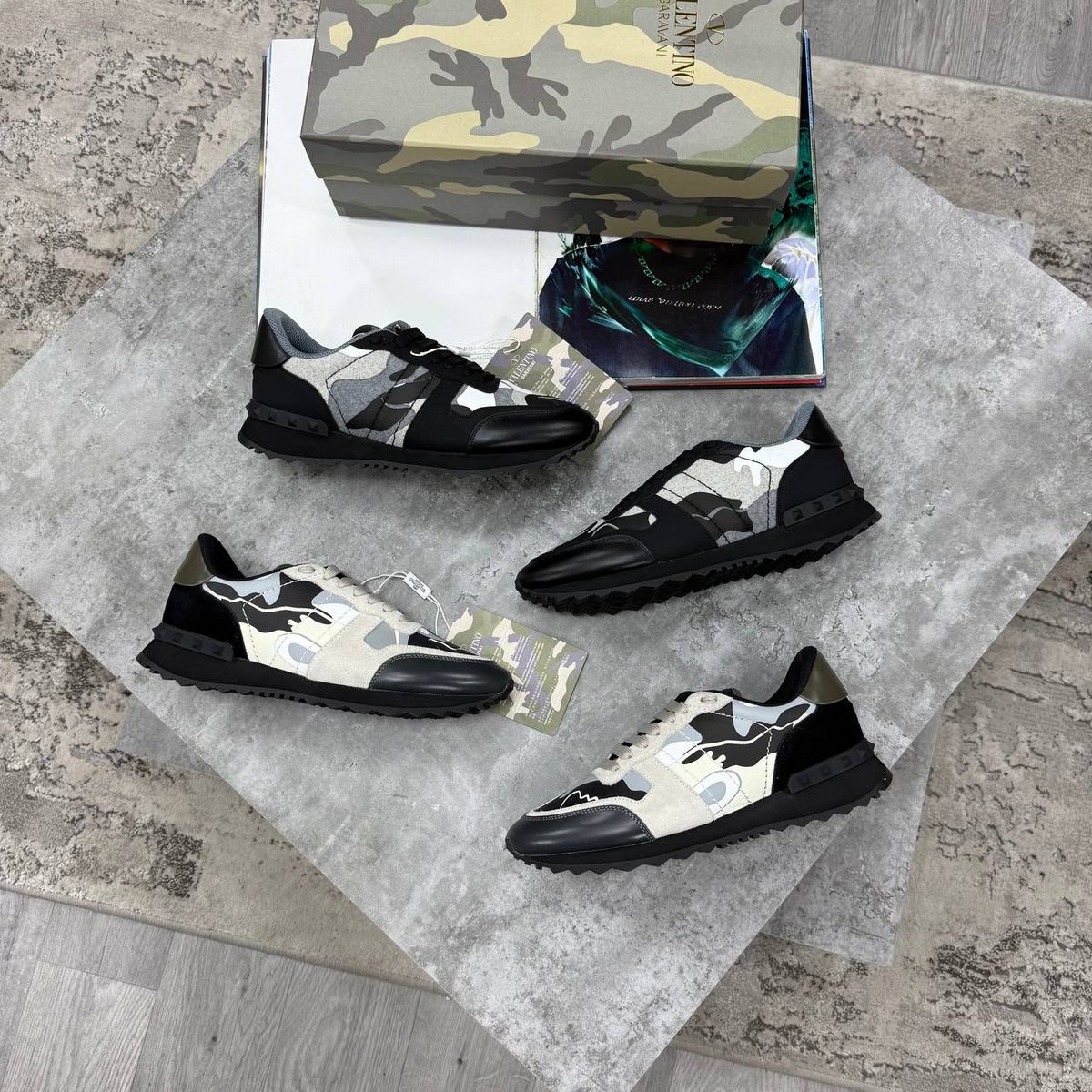 HIGH END VALENTINOS JUST ARRIVED SIZES Premium Low-Top Trainers 7 TO 11