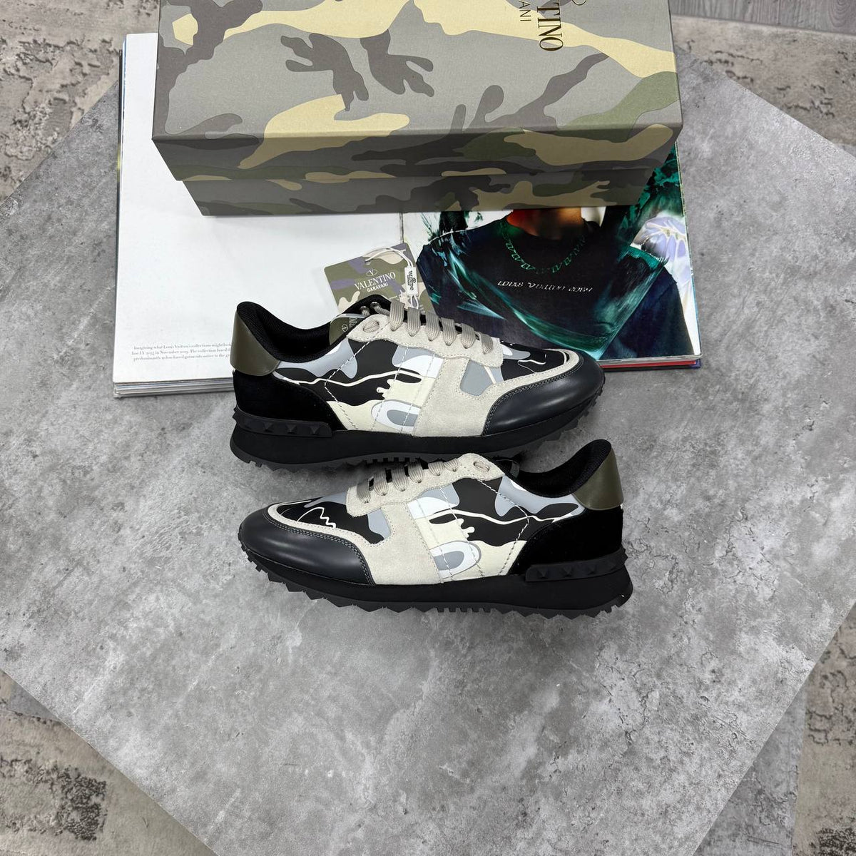 HIGH END VALENTINOS JUST ARRIVED SIZES Premium Low-Top Trainers 7 TO 11